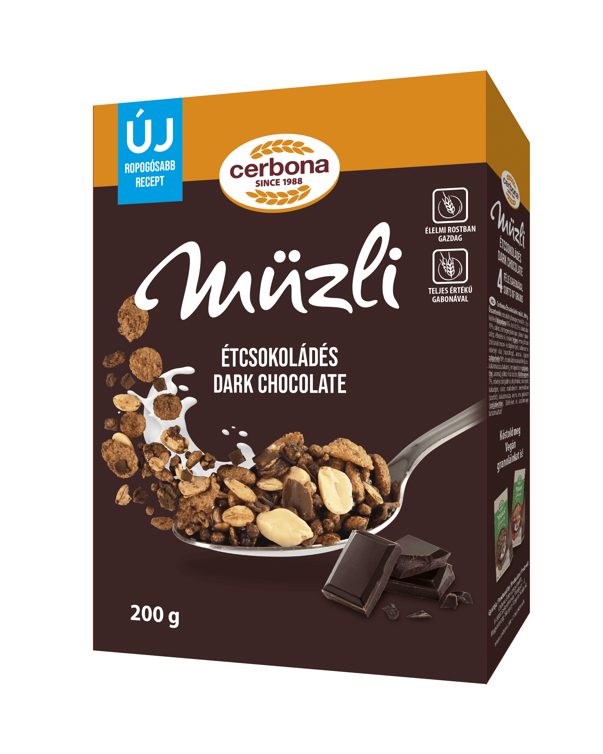 Čokoláda Cerbona muesli 200 g