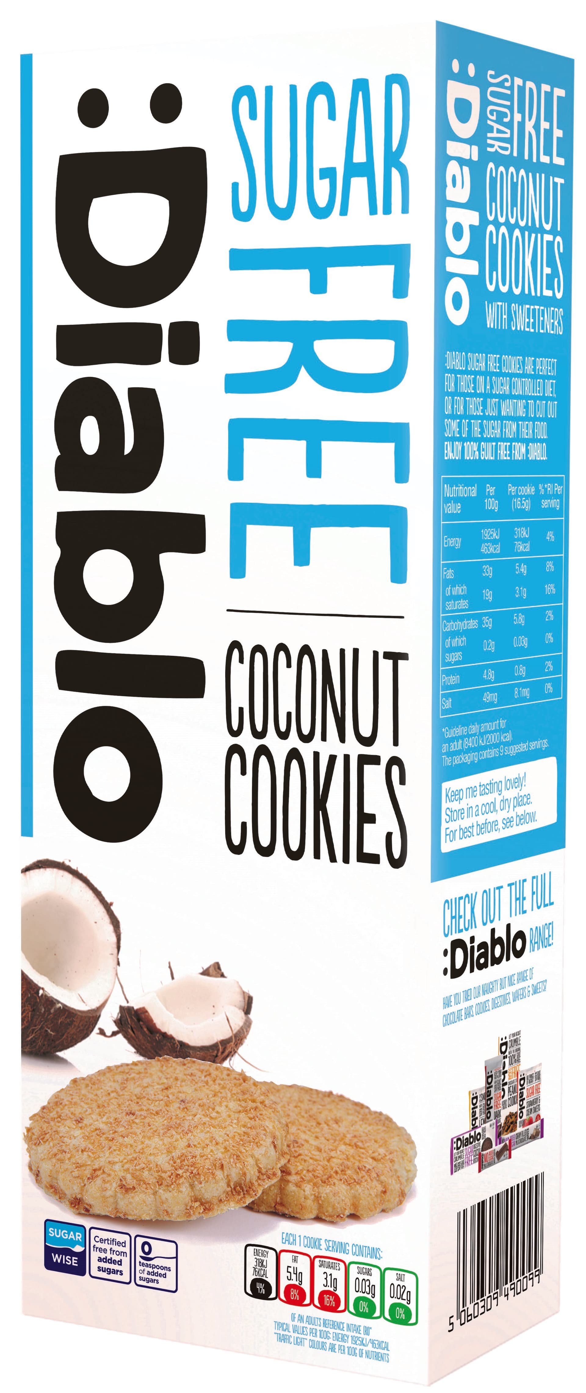 Diablo kokosové sušienky 150 g
