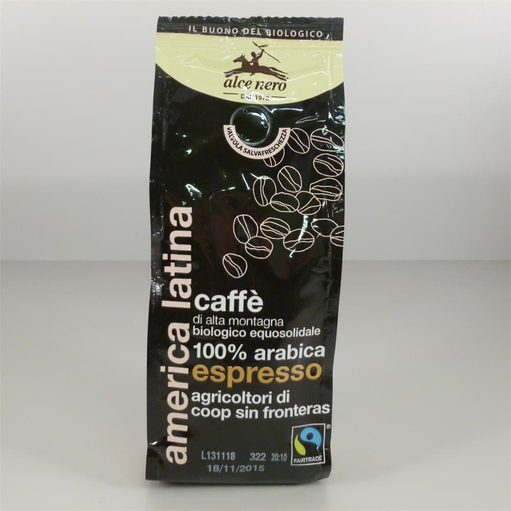 Alce Nero 100% Arabica pražená mletá káva na espresso 250 g