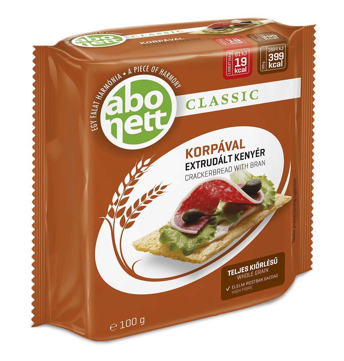Abonett chlebíčky s pšeničnými otrubami 100 g