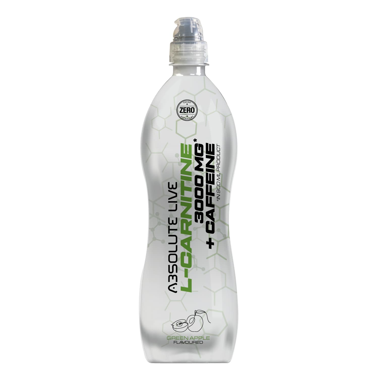 Absolute Live l-karnitín 3000mg zelené jablko 900 ml