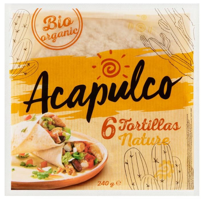 Acapulco bio mäkké tortilla placky 240 g