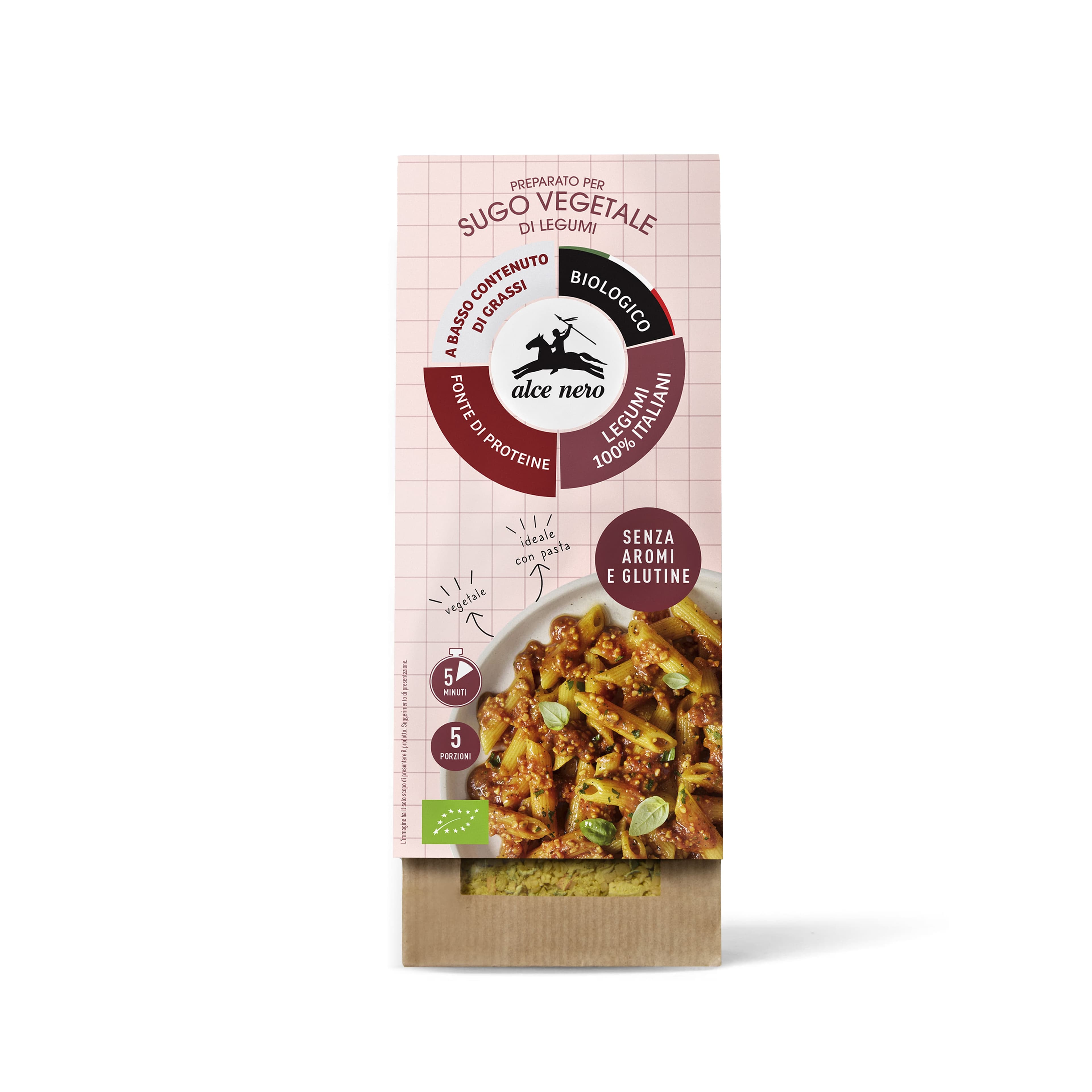 Alce Nero bio zeleninová omáčka z strukovín 70 g