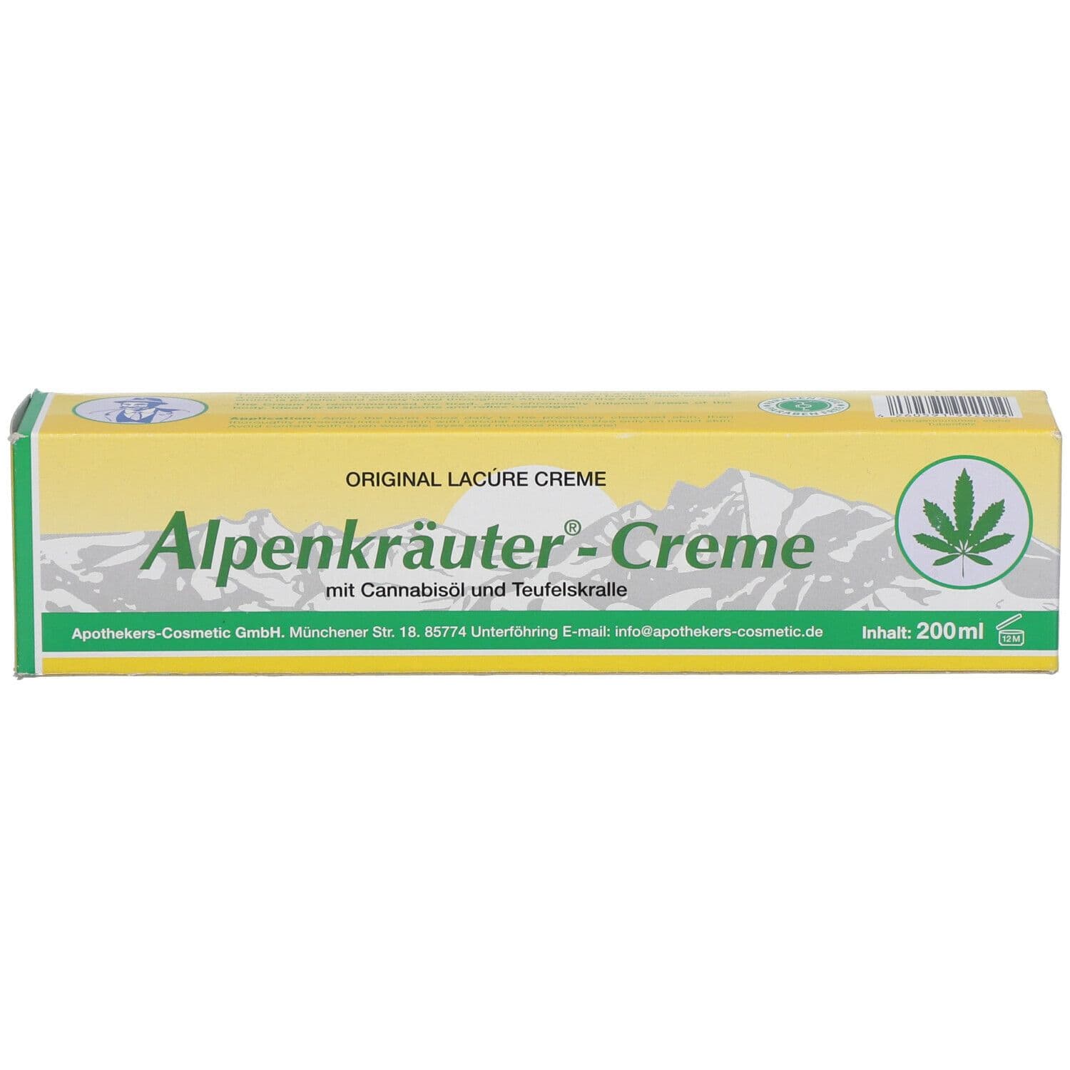 Alpenkrauter krém s konopným olejom a extraktom z diabolského pazúra 200 ml- 92175