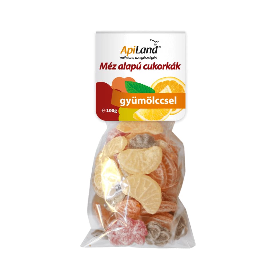 Apiland Medové a ovocné cukríky 100 g - 60188