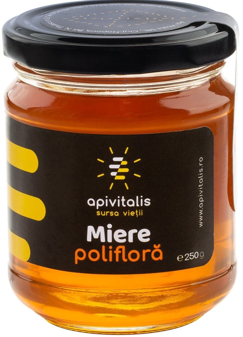 Apivitalis surový zmiešaný kvetinový med 250 g