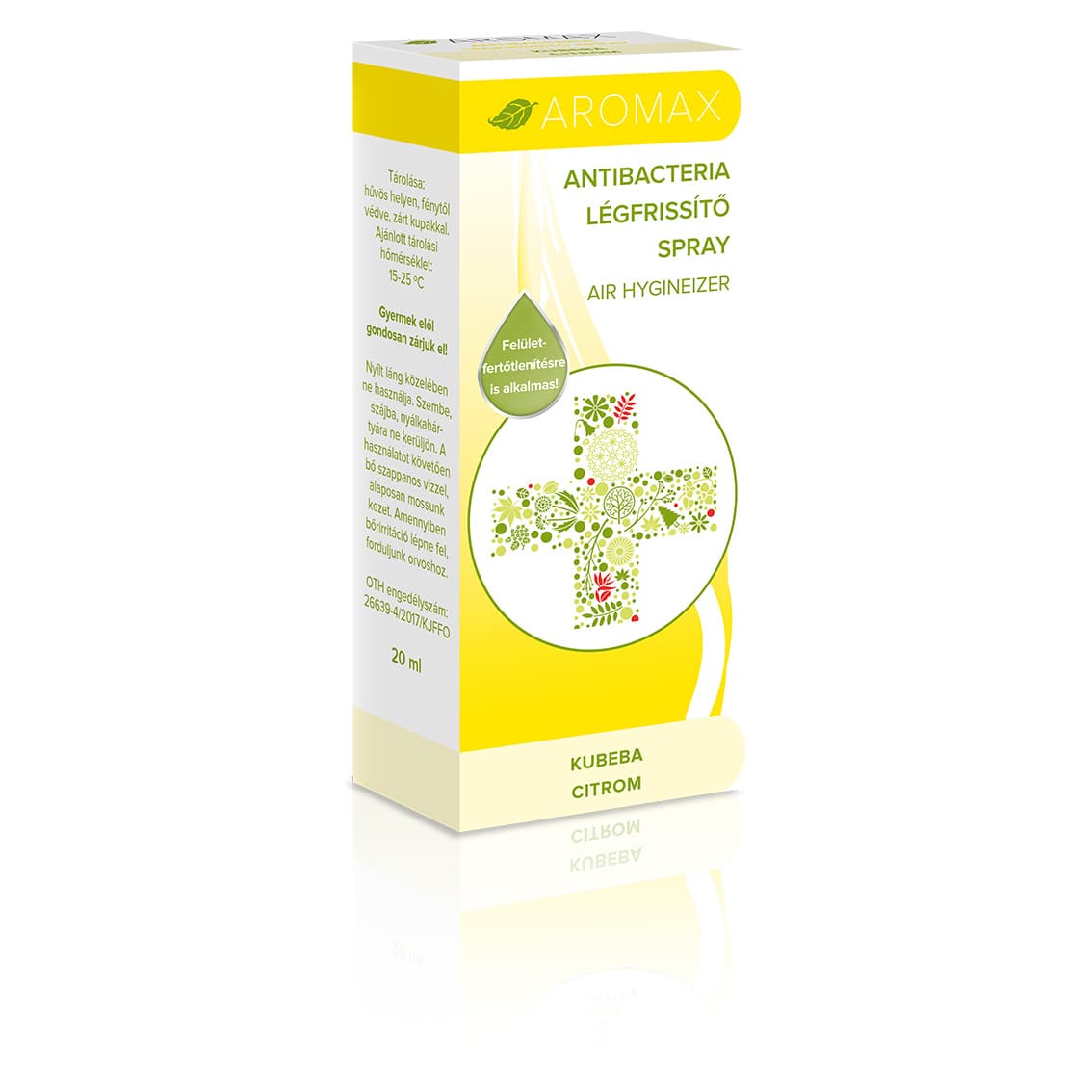 Osviežovač vzduchu Aromax v spreji Cubeba-citrónová 20 ml
