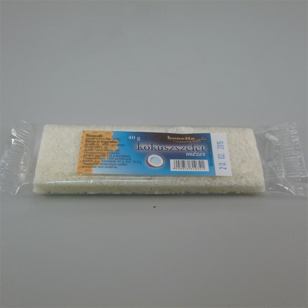 Bonetta kokosová tyčinka medová 40 g