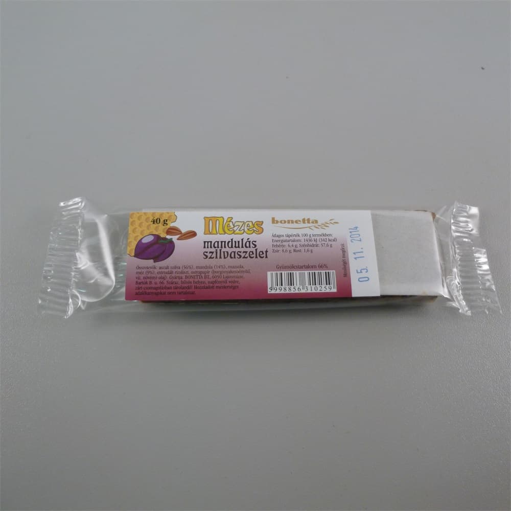 Bonetta medový mandľový slivkový plátok 40 g