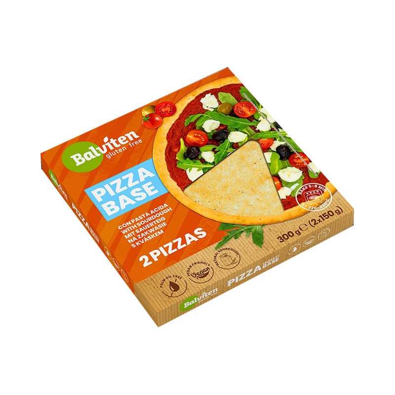 Balviten bezlepkový vegánsky pizza základ 2x150g 300 g