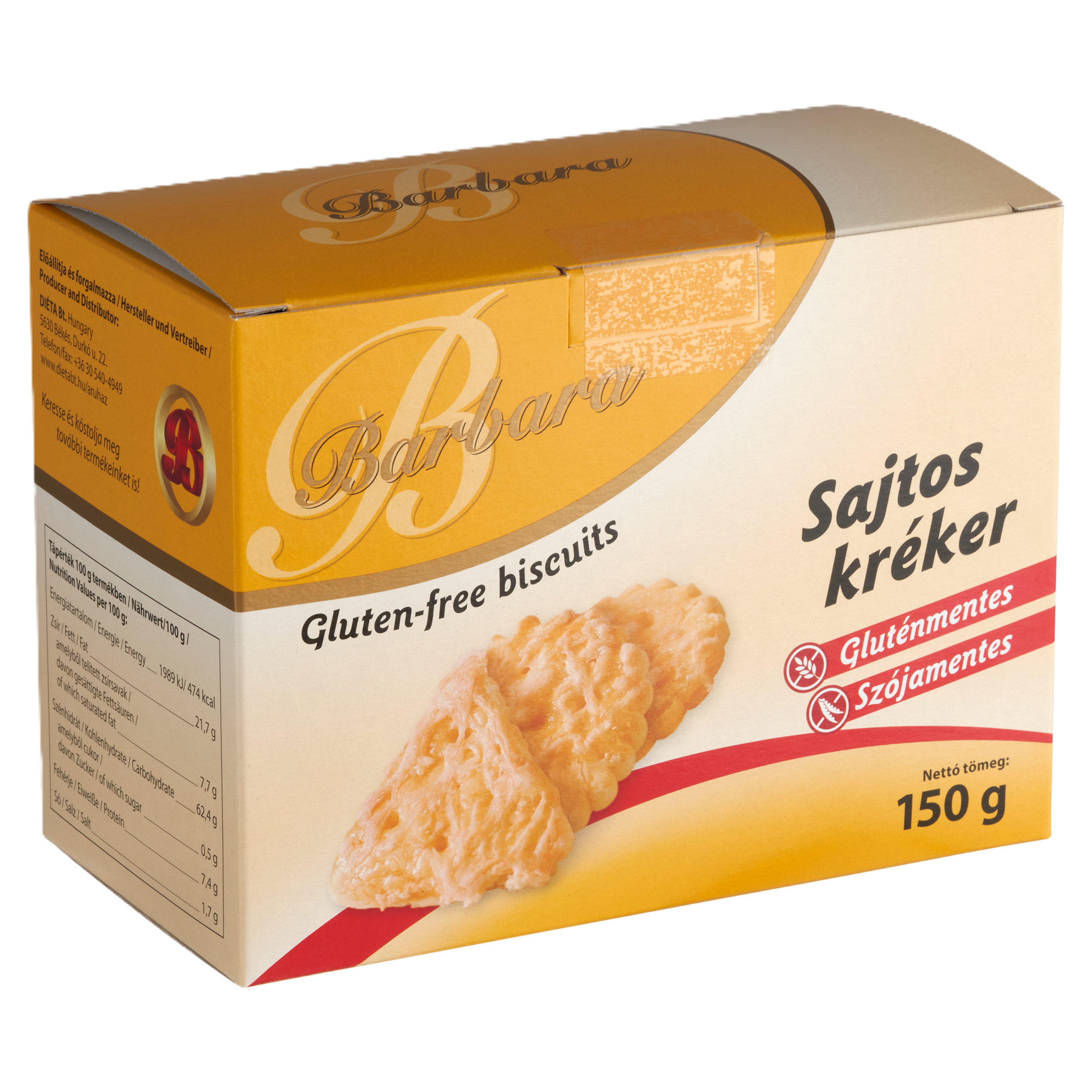 Barbara Bezlepkové syrové krekry 150 g