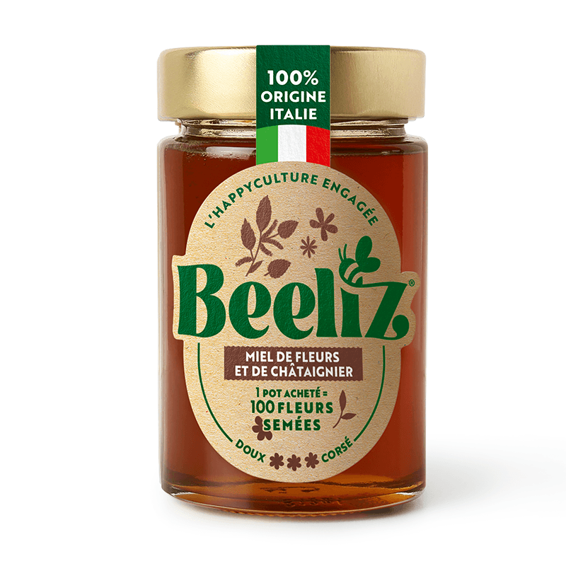 Beeliz gaštanový a kvetový med 250 g
