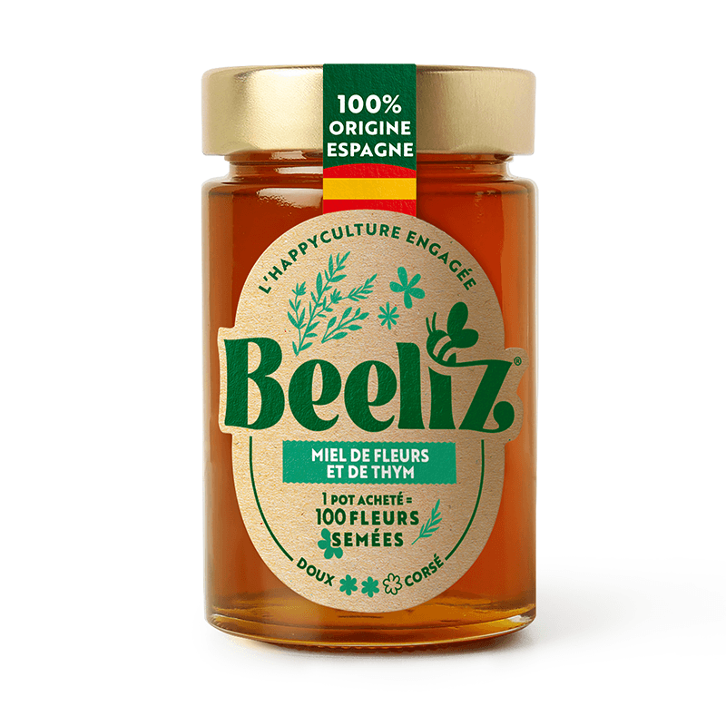 Beeliz tymiánový a kvetový med 250 g