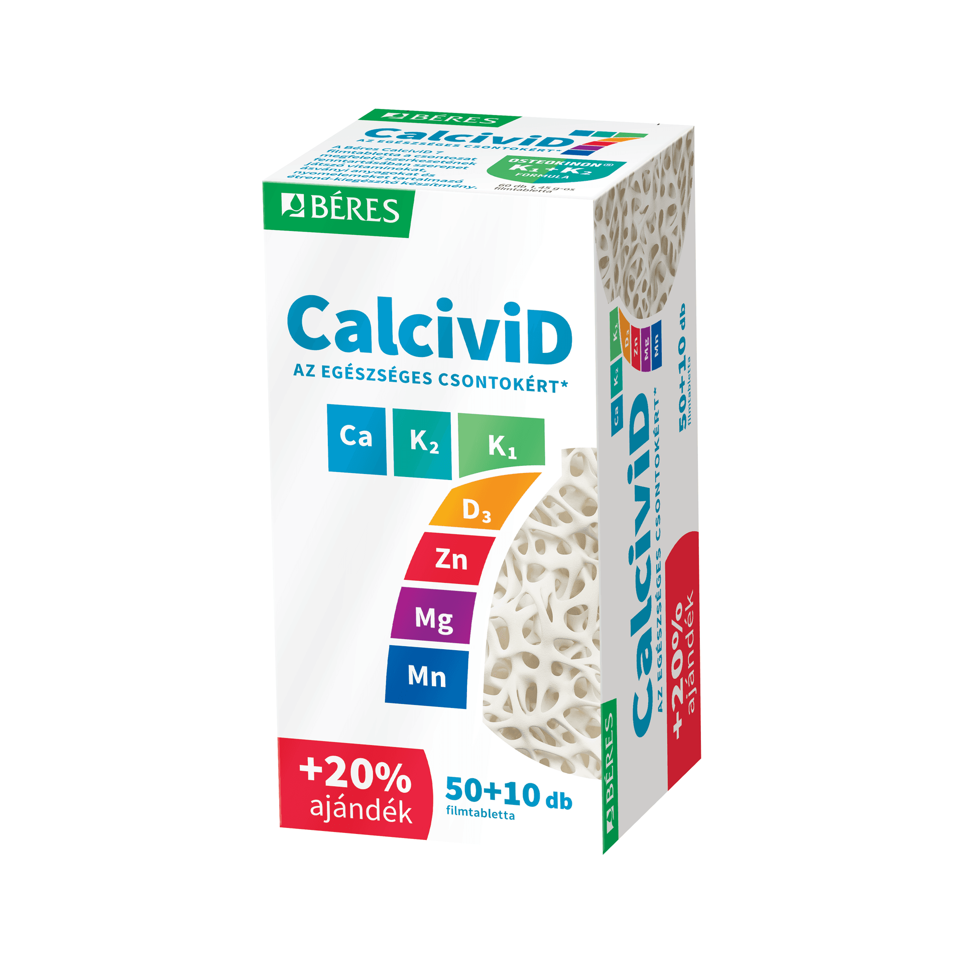 Béres calcivid 7 filmová tableta 50+10  60 ks