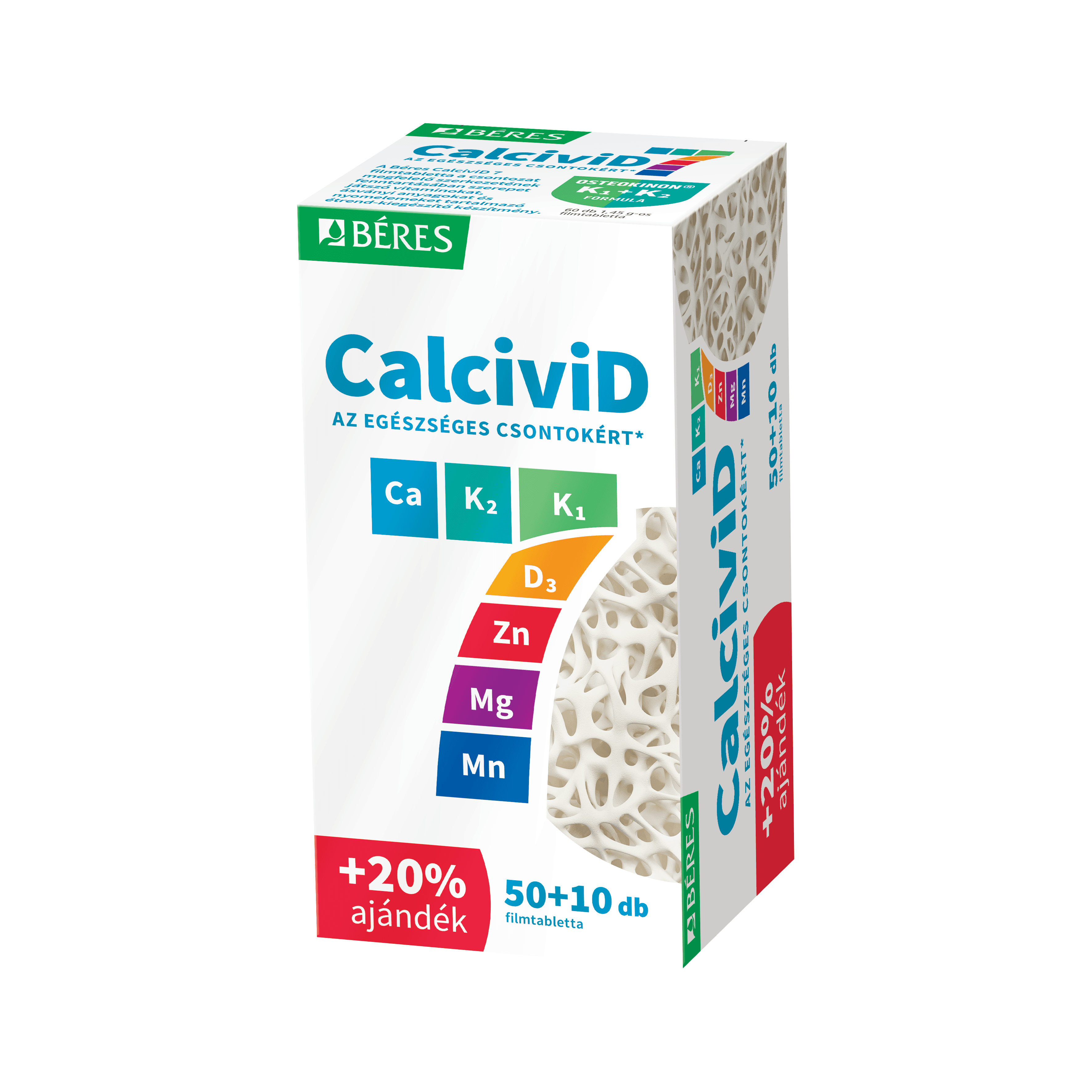Béres calcivid 7 filmová tableta 50+10  60 ks