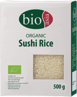 Bioasia bio guľatozrnná sushi ryža 500 g