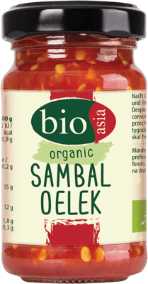 Bioasia bio sambal oelek, chilli relish 110 g