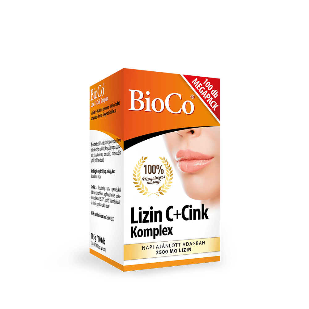 Bioco lizin c+cink komplex megapack tableta 100 ks