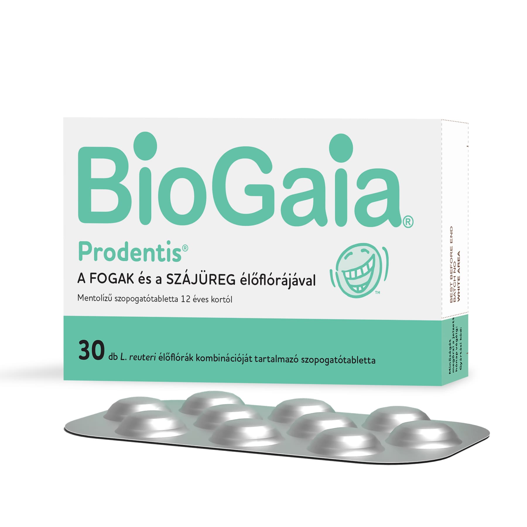 Biogaia prodentis pastilky na sazenie s mentolovou príchuťou od 12 rokov 30 ks