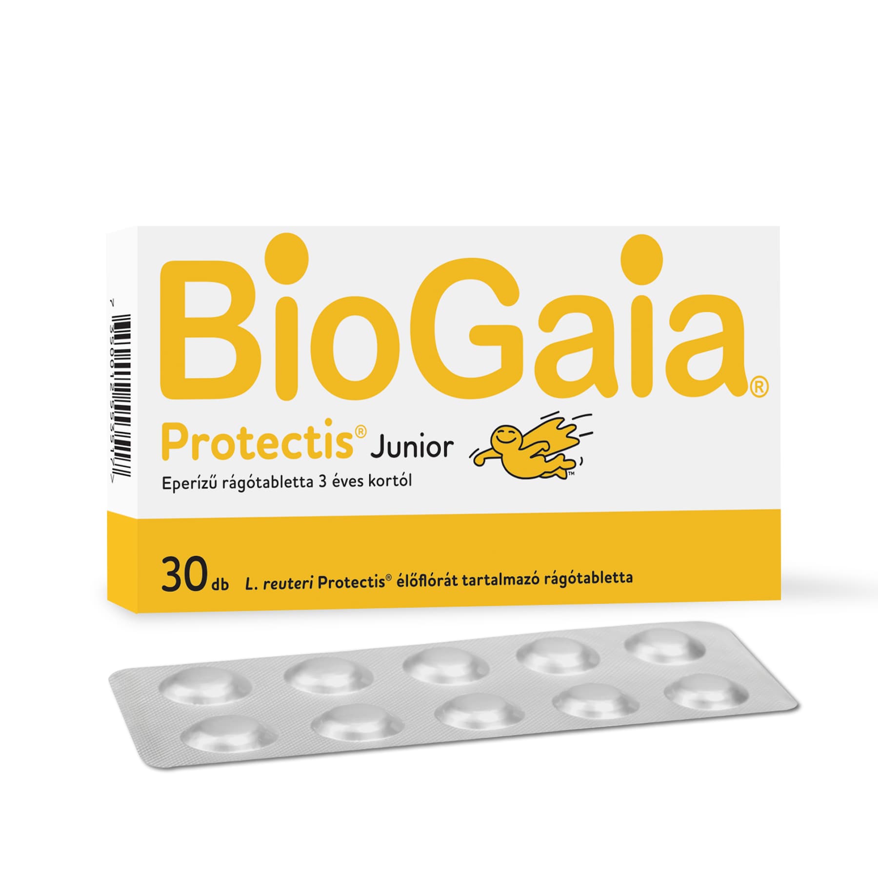 BioGaia Protectis Junior žuvacie tablety príchuť jahoda 30 ks