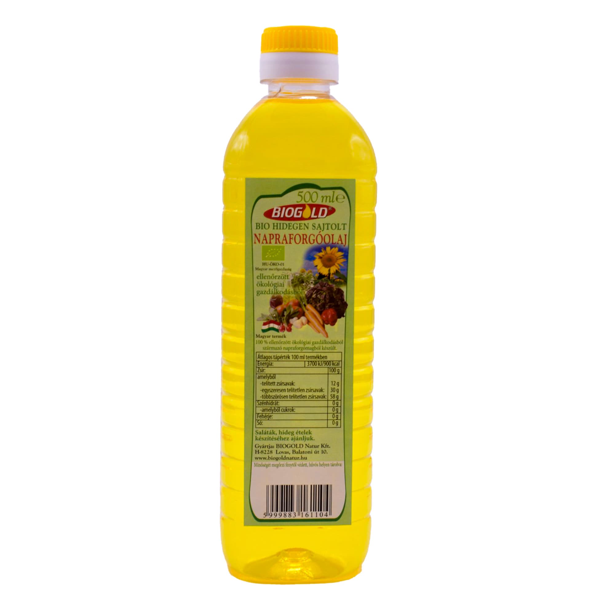 Biogold bio slnečnicový olej 500 ml