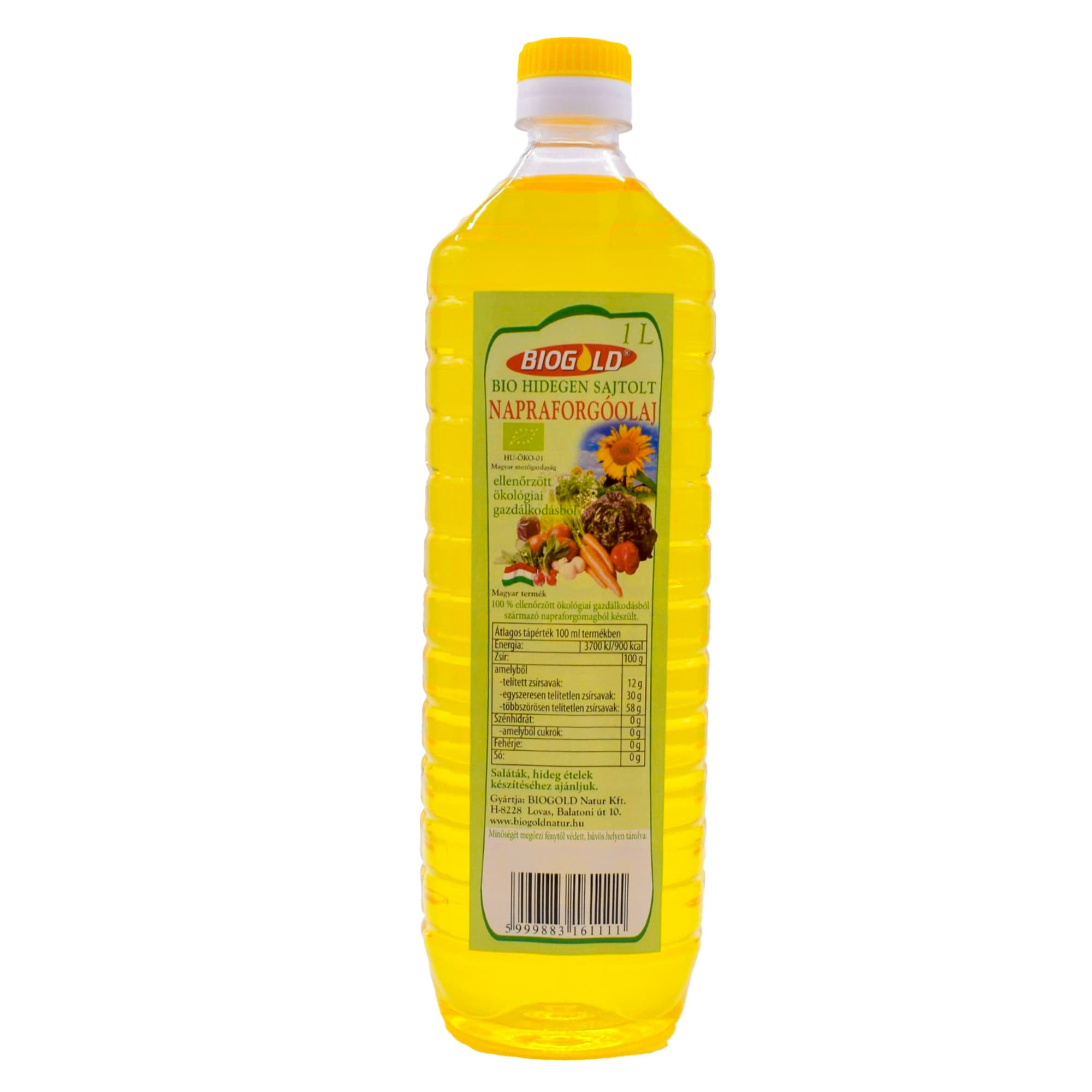 Biogold bio slnečnicový olej 1000 ml
