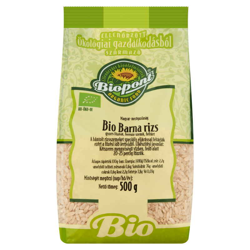 Biopont Bio rýchlovarná hnedá ryža 500 g