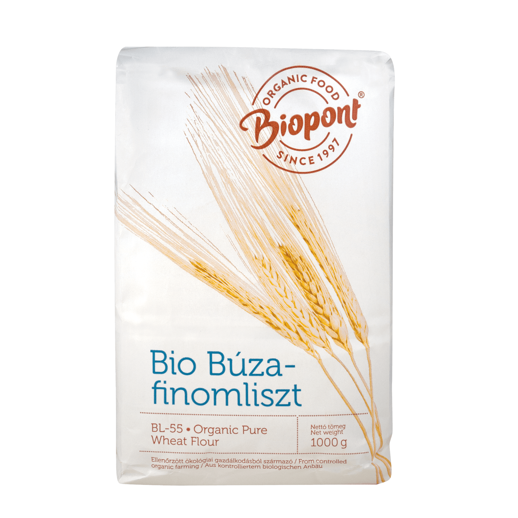 Biopont bio jemná pšeničná múka bl-55 1000 g