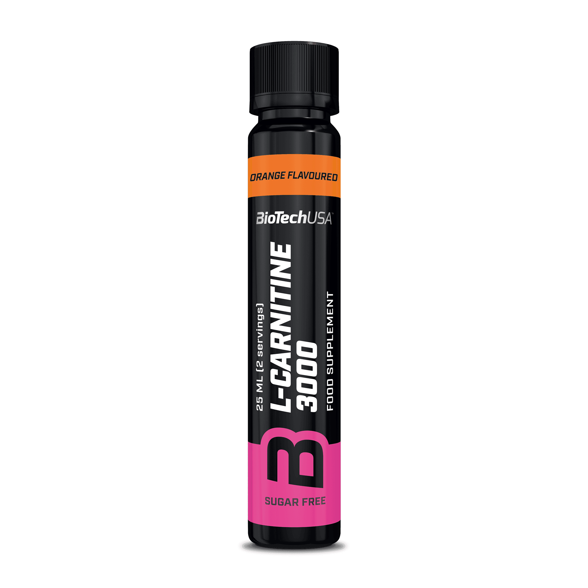 Biotech l-karnitín pomaranč 3000mg ampulka 25 ml