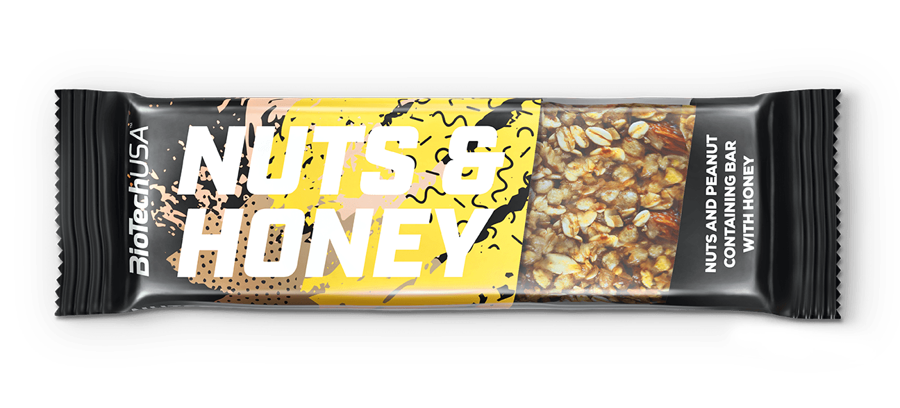 Biotech nuts and honey muesli tyčinka 35 g