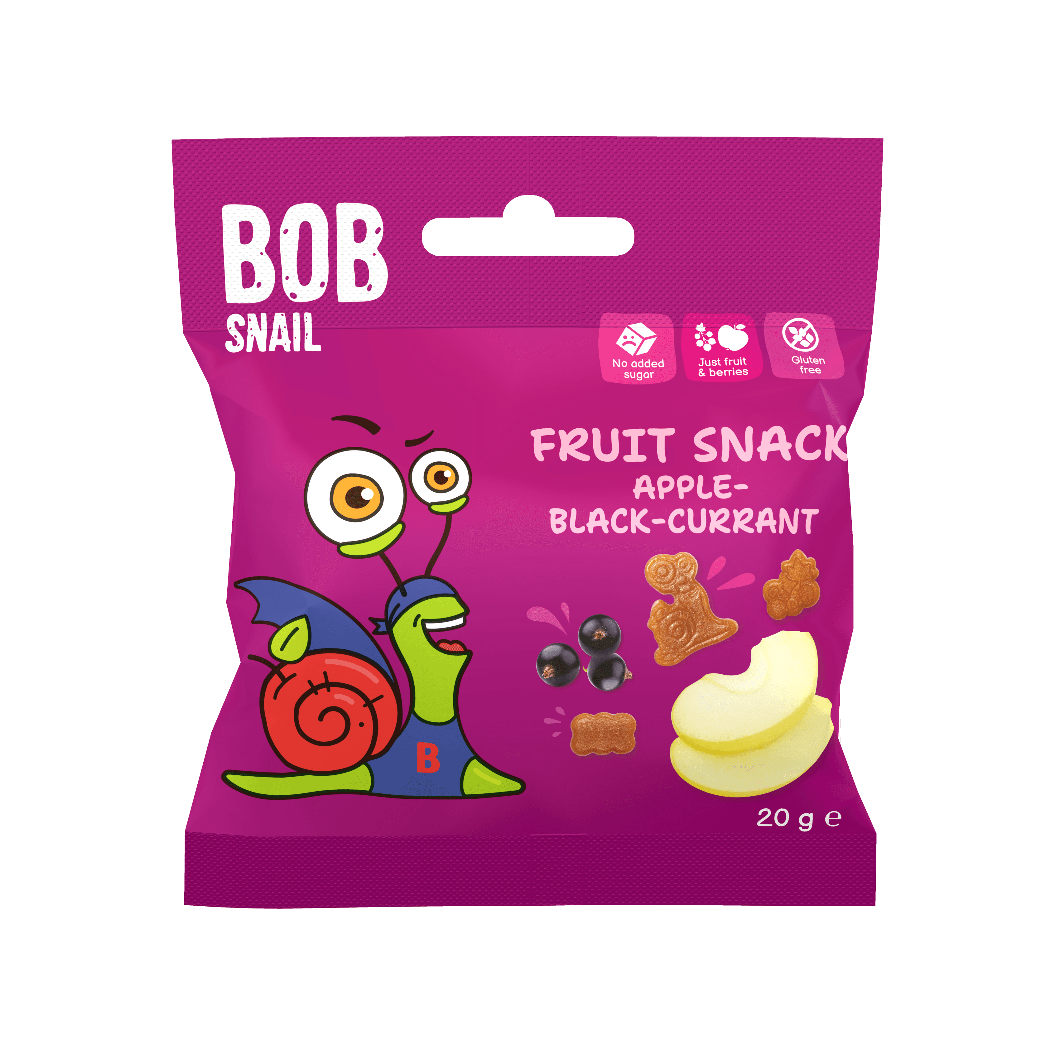 Bob Snail ovocný snack jablko-malinový 20 g