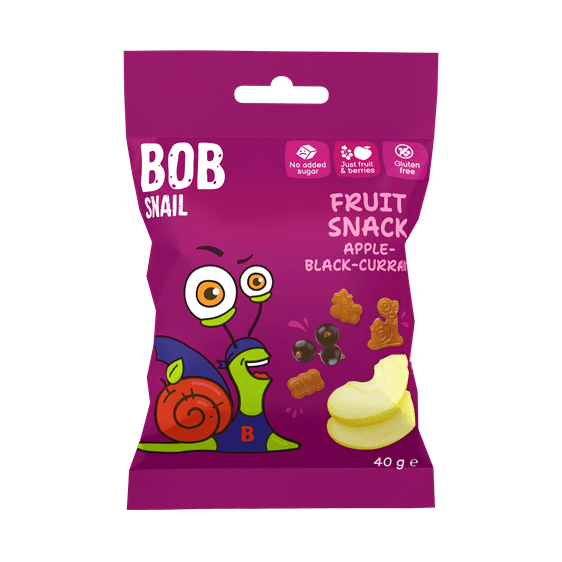 Bob Snail ovocný snack jablko-arónia 40 g
