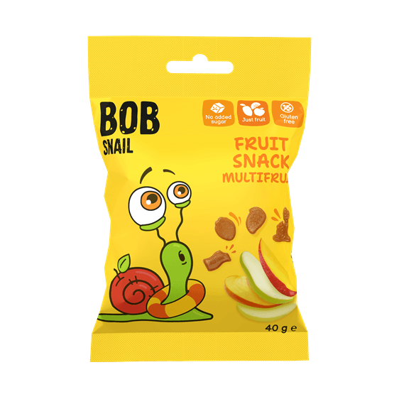Bob Snail ovocná snack multifruit 40 g