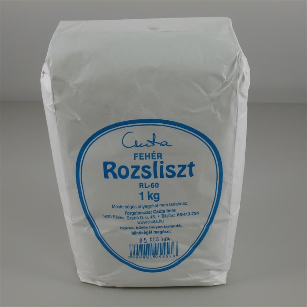 Čistá biela ražná múka rl-60 1000 g