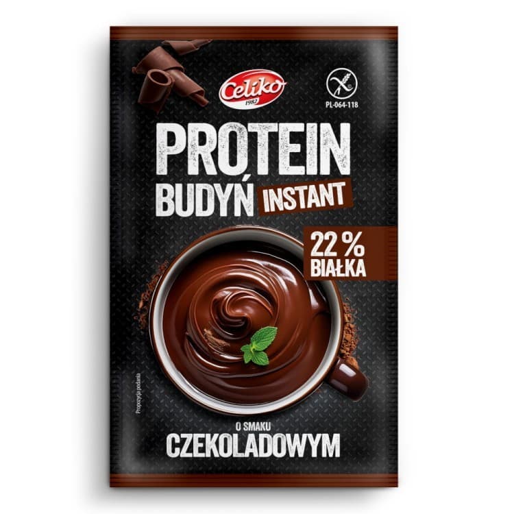 Celiko bezlepkový proteínový pudingový prášok čokoládový 40 g