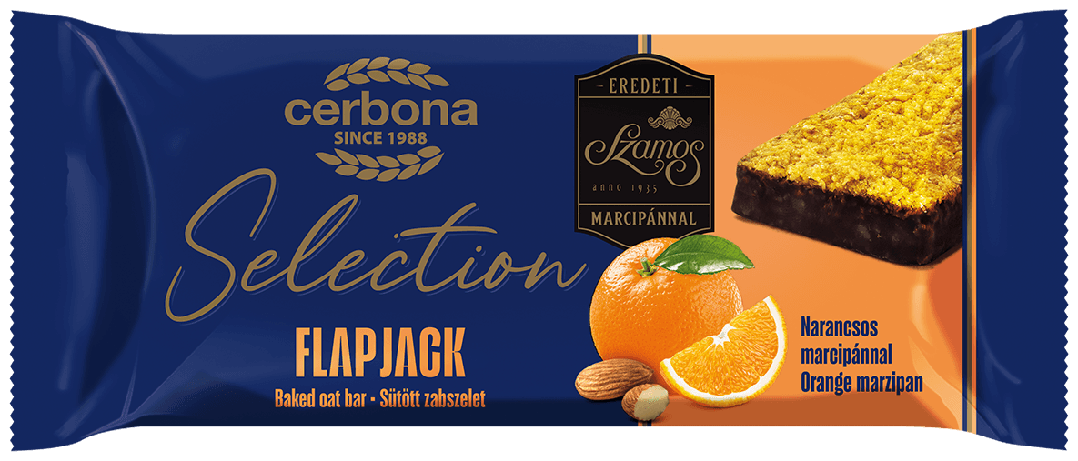 Cerbona ovsená tyčinka flapjack s pomarančovým marcipánom 40 g
