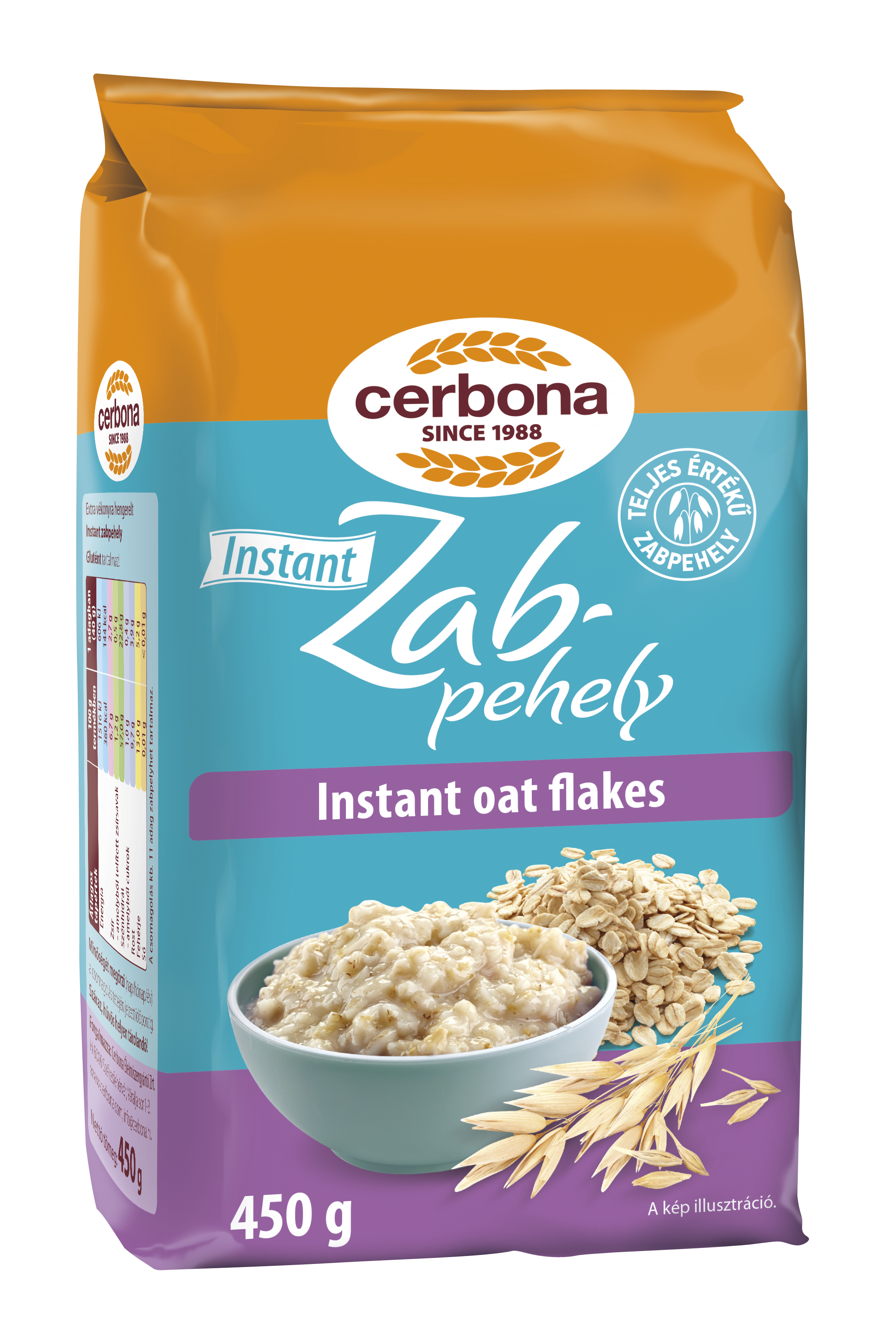 Cerbona instantné ovsené vločky 450 g