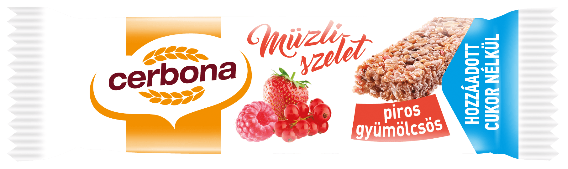 Cerbona tyčinka bez cukru červené ovocie 20 g