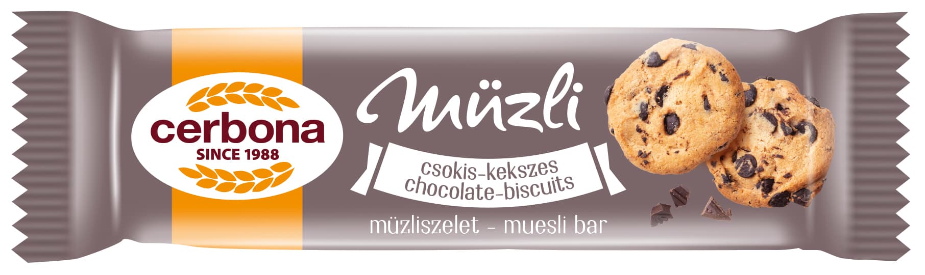 Cerbona müsli tyčinka sušienka-čokoláda 20 g
