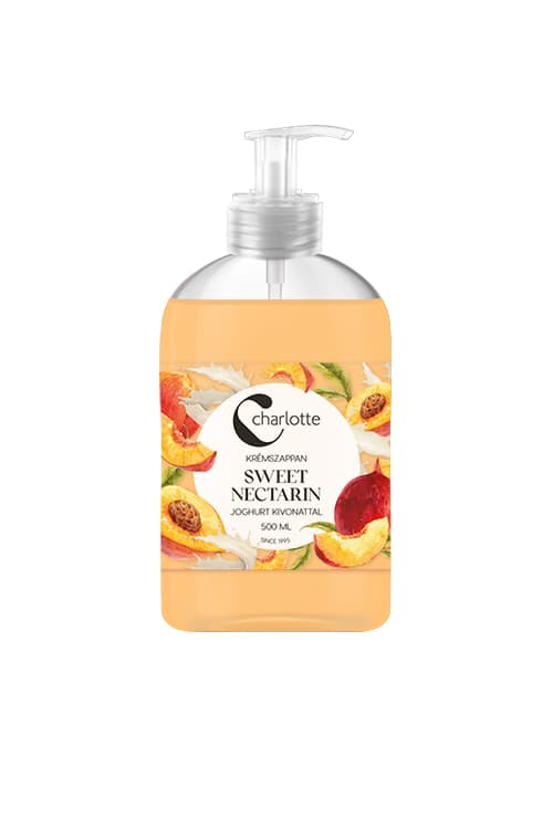 Charlotte krémový mydlo sweet nectarine 500 ml