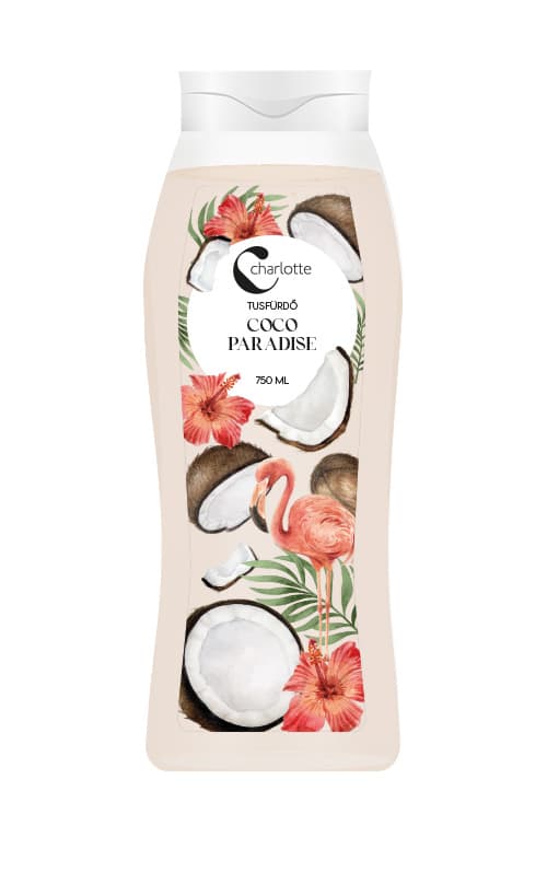 Charlotte sprchový gél coco paradise 750 ml