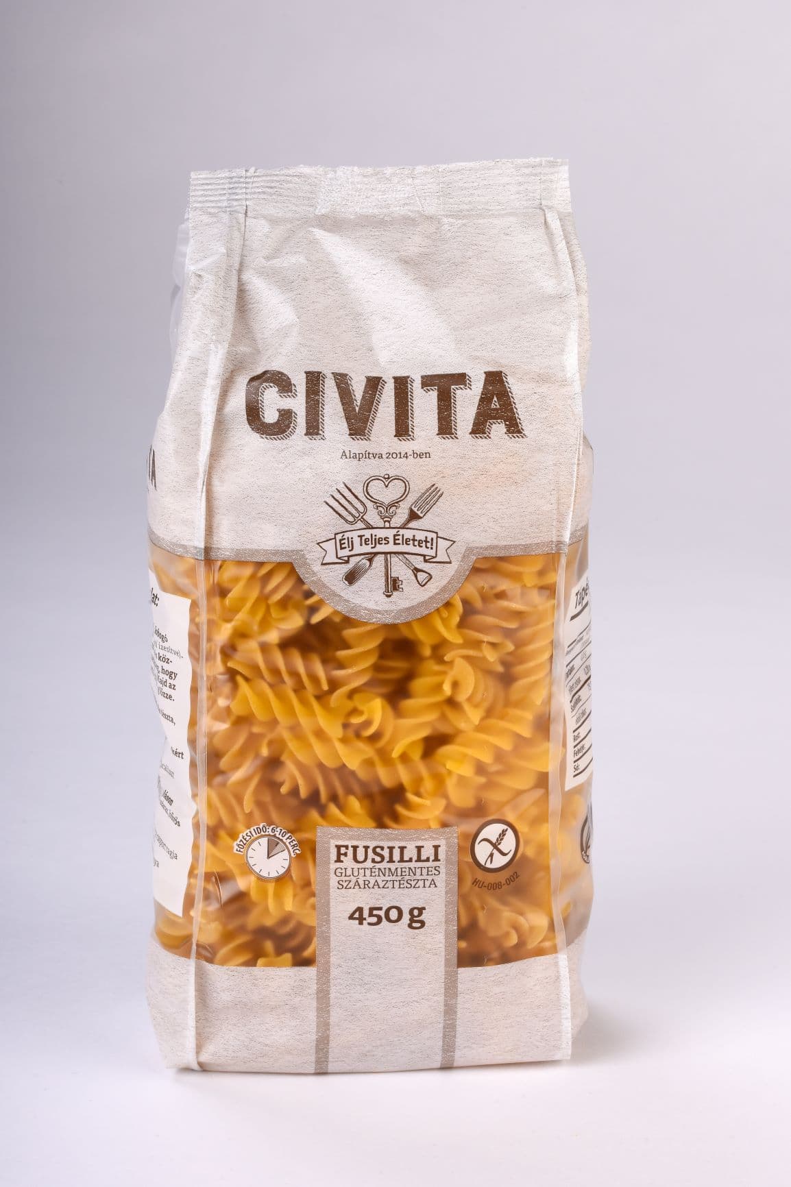 Civita kukuričné suché cestoviny fusilli 450 g