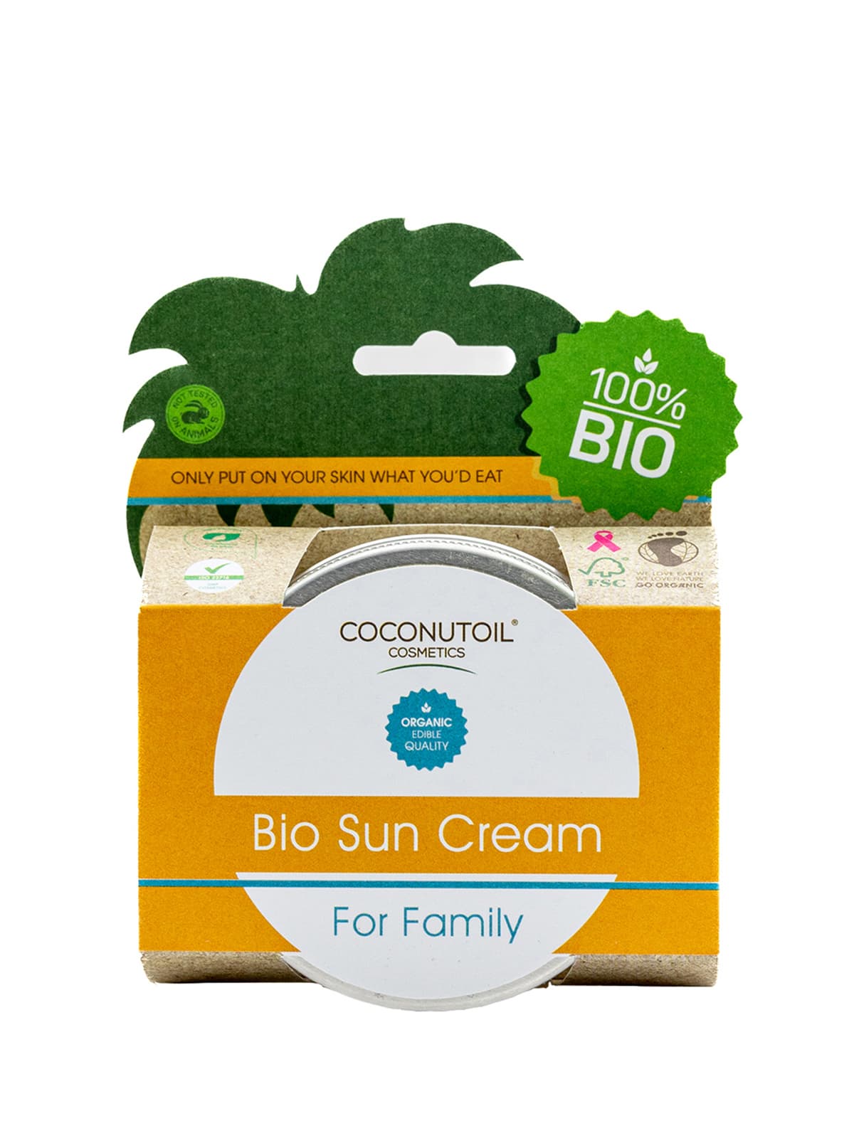 Coconutoil cosmetics bio rodinný opaľovací krém 60 ml