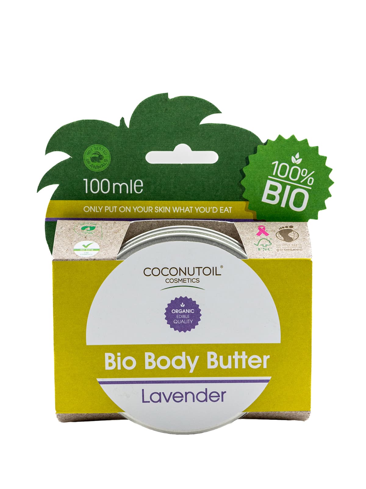 Coconutoil cosmetics bio telové maslo s levanduľou 60 ml