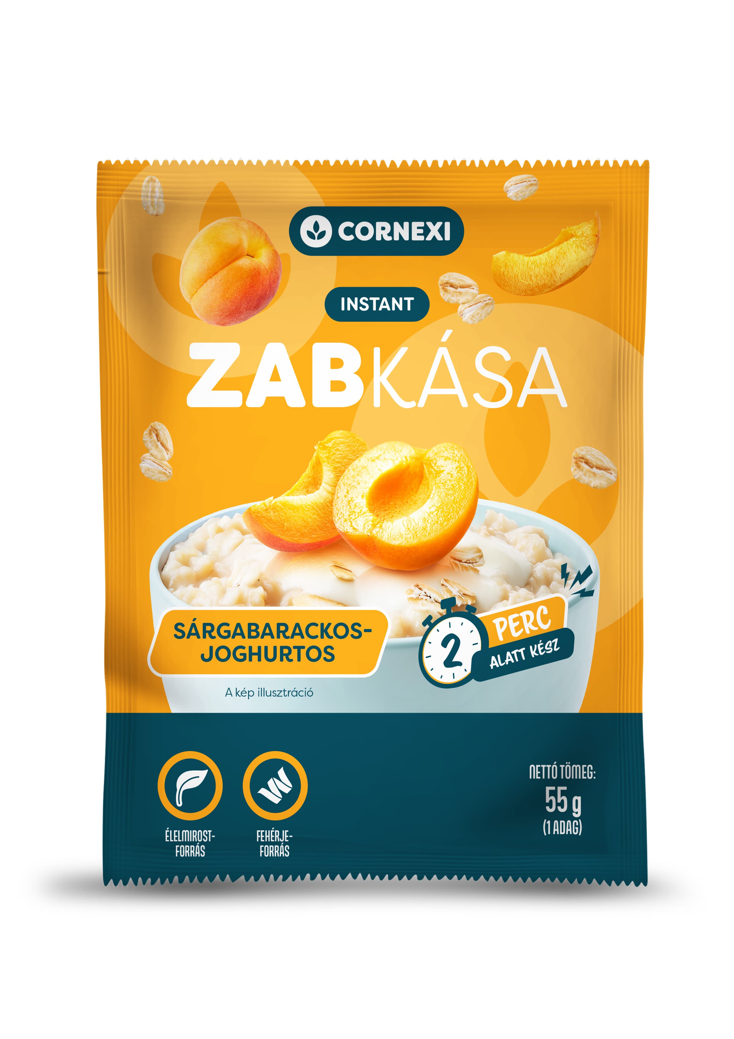 Cornexi ovsená kaša s marhuľami a jogurtom 55 g