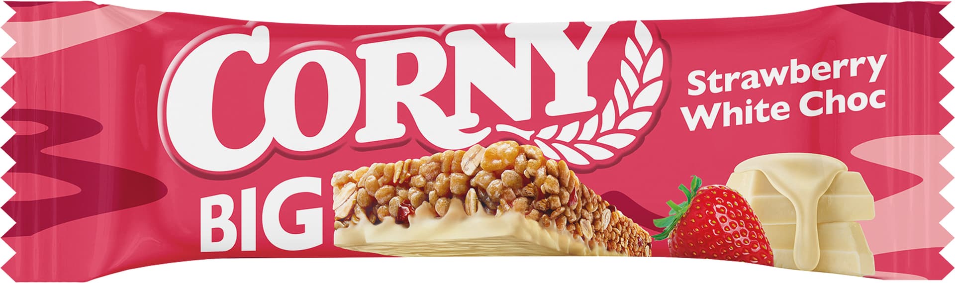 Corny Big plátok jahodový biely čokoládový 40 g