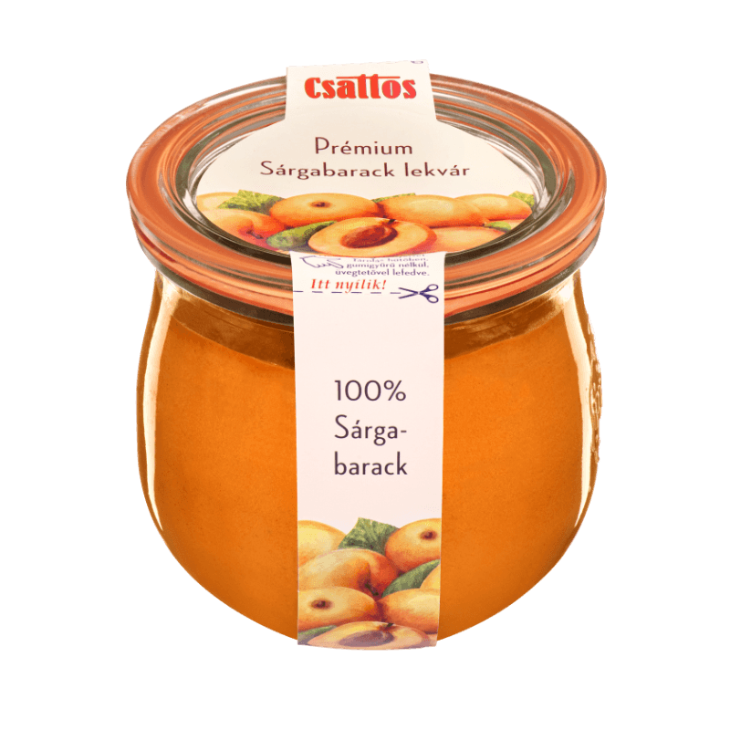 Csattos prémiová marhuľová marmeláda 340 g