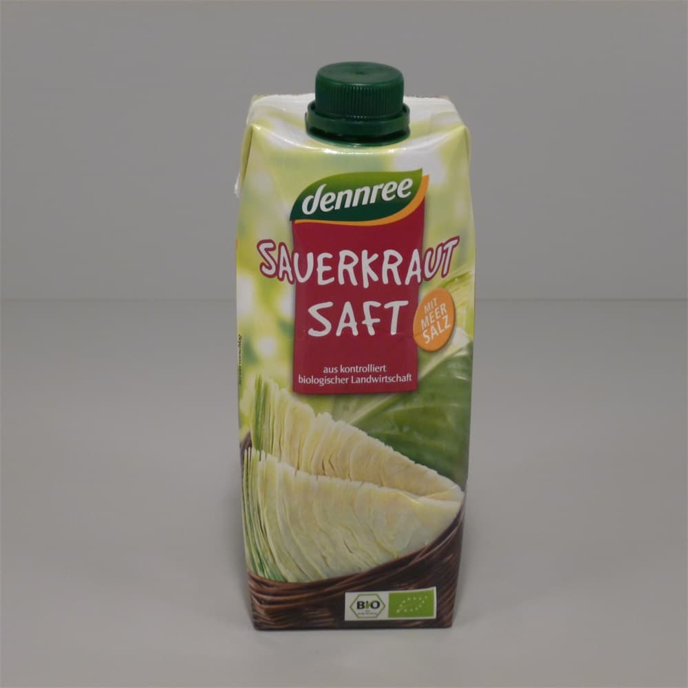 Dennree bio kyslá kapusta šťava 500 ml