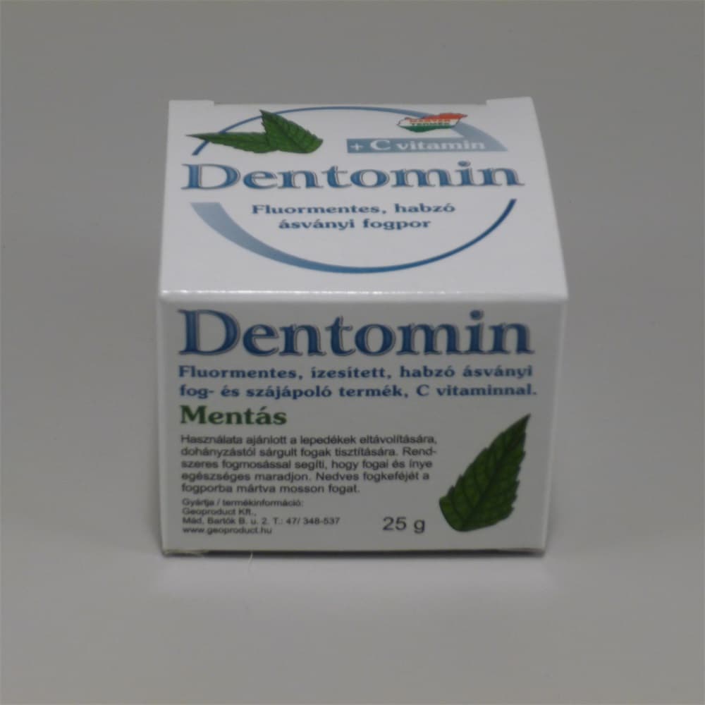 Dentomin-H prášok na zuby mätový 25 g