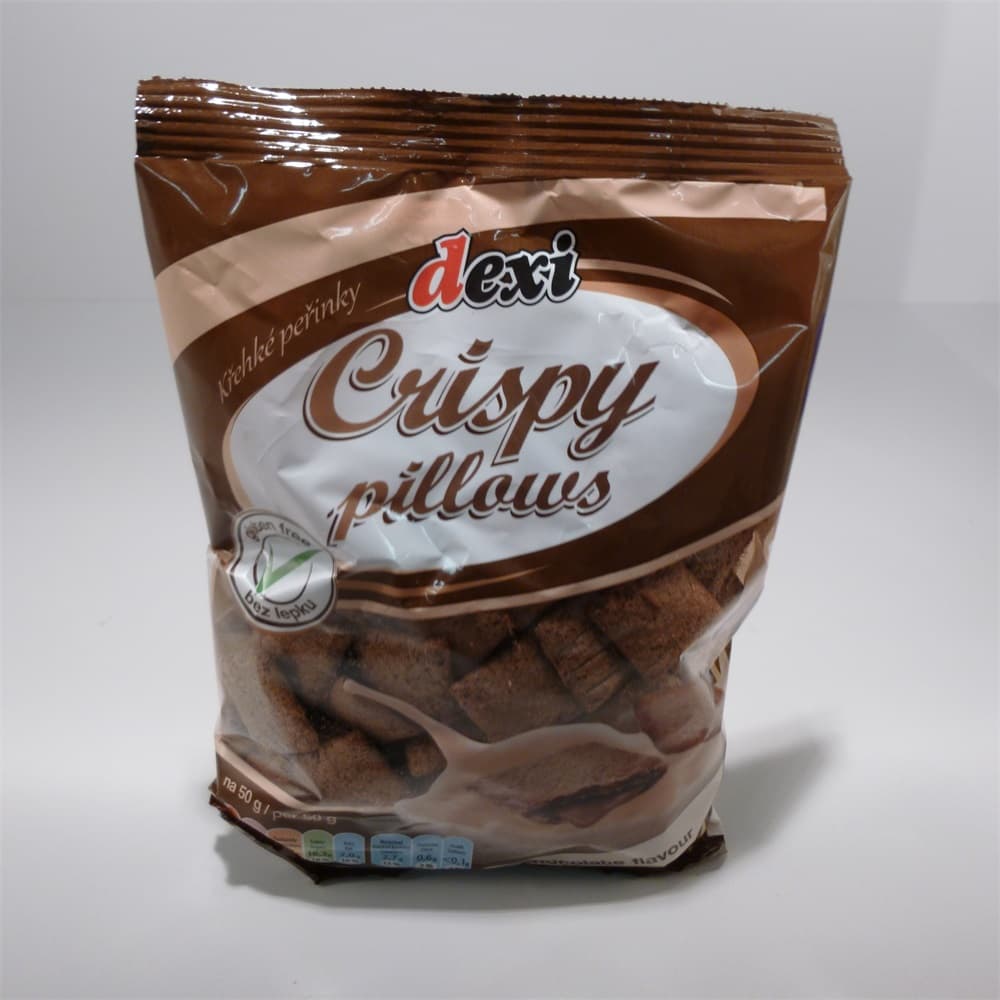 Dexi bezlepkové chrumkavé vankúše s čokoládou 150 g
